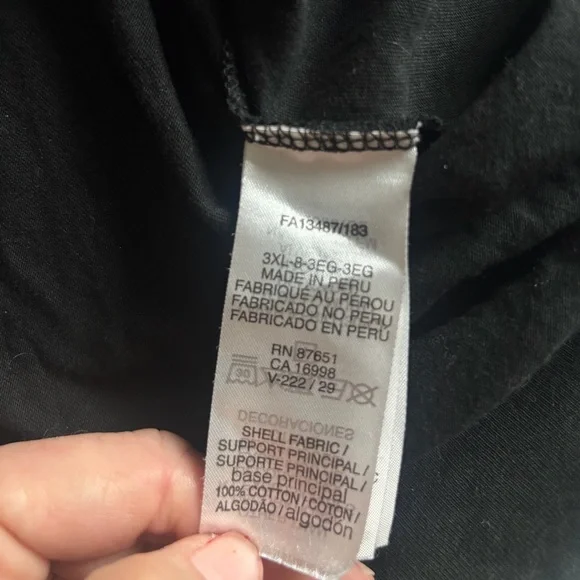 Lacoste Men's Big Fit Hooded T-Shirt long Sleeve Black 3XL - Picture 6 of 7